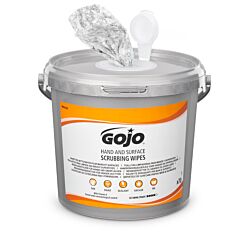 GOJO® HAND & SURFACE Scrubbing Wipes, Eimer 70 Tücher